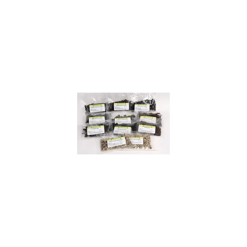 Assortiment découverte 20 poivres rares (480 grammes) Assortiment découverte 20 poivres rares (480 grammes)