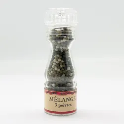 Cadeau rare 4 moulins de poivres rechargeables de mélanges de poivres