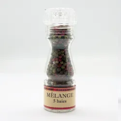 Cadeau rare 4 moulins de poivres rechargeables de mélanges de poivres