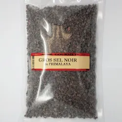 Gros sel noir de l'Himalaya "Kala Namak" - Achat, utilisation et recettes