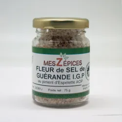 Fleur de sel de Guérande IGP au piment d'Espelette AOP MesZépices