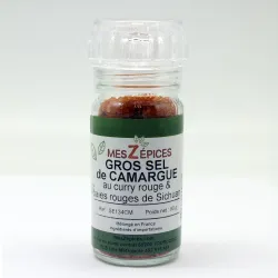 Gros sel de Camargue au curry rouge - MesZépices - Achat, utilisation