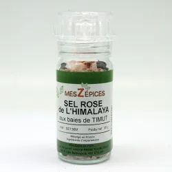 Sel rose de l'Himalaya aux baies de Timut - MesZépices - Achat, recettes